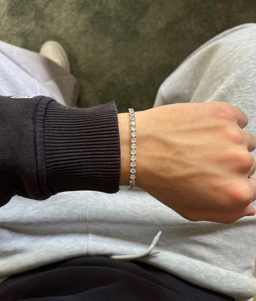 Tennis Ice Bracelet Clear