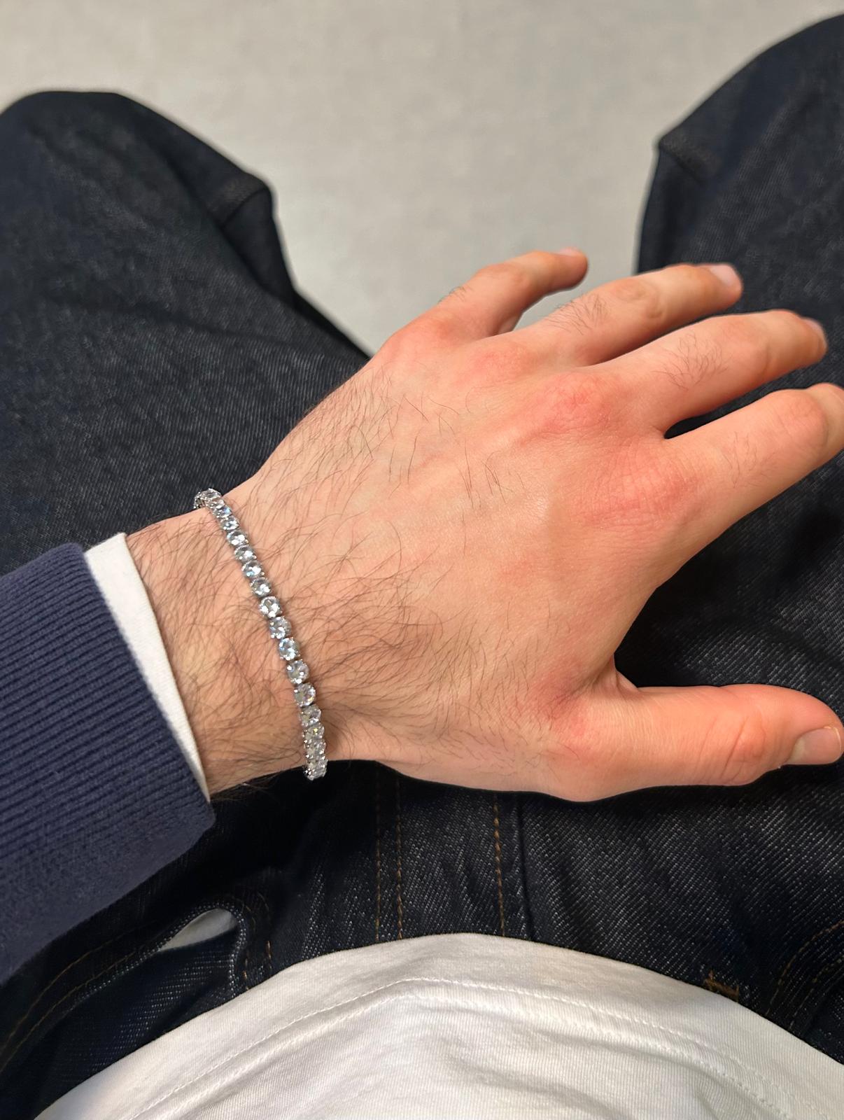 Tennis Ice Bracelet Clear